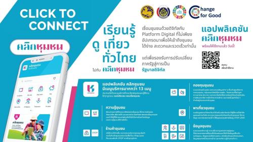 "เรียนรู้ ดู เที่ยว ทั่วไทย ไปกับ "Click ชุมชน"